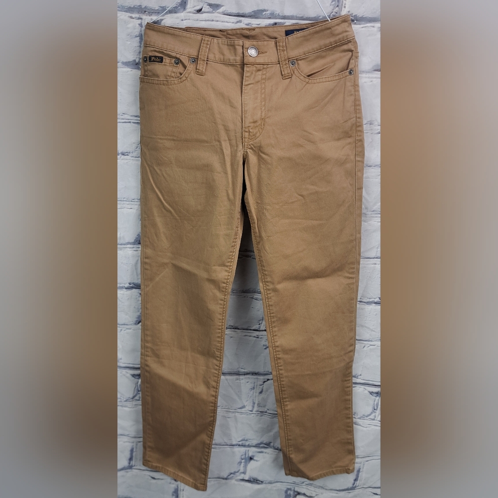 Polo Ralph Lauren Kids Boys Jeans Beige Straight Leg HQ Size 10 US 25" Waist